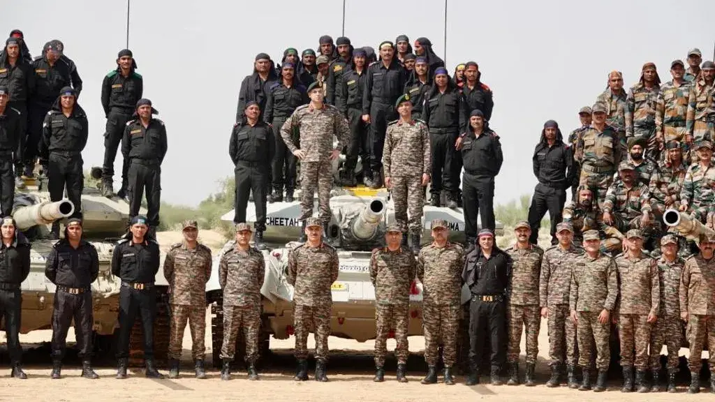 Indian Army's Southern Command Conducts Integrated Military Drills