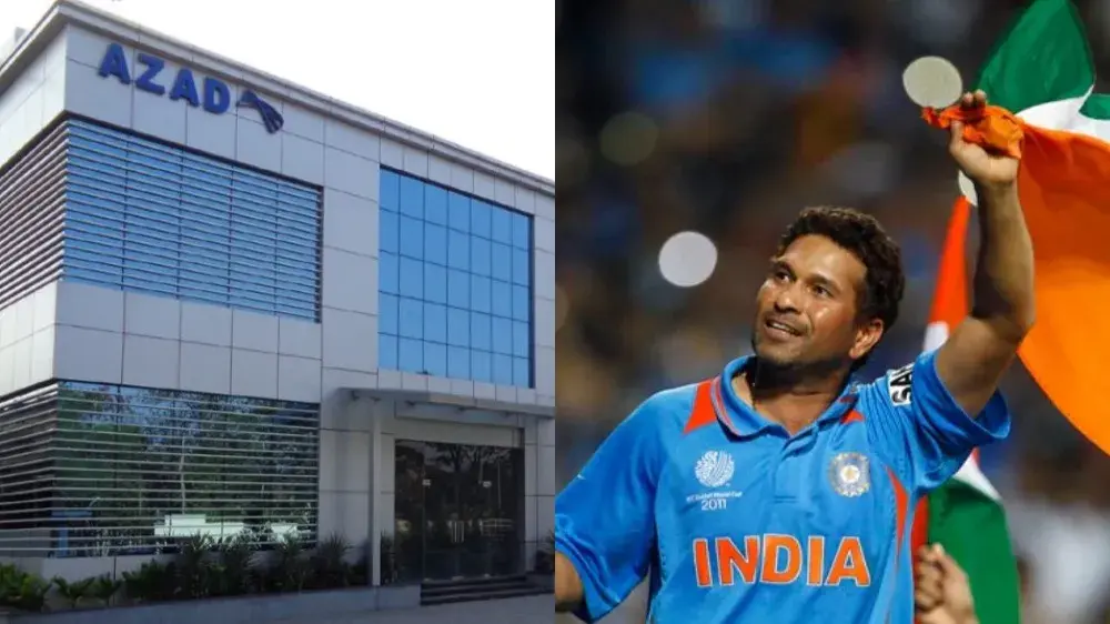 Azad R Sachin Tendulkar-backed Azad Engineering shares list at 37% premium ...