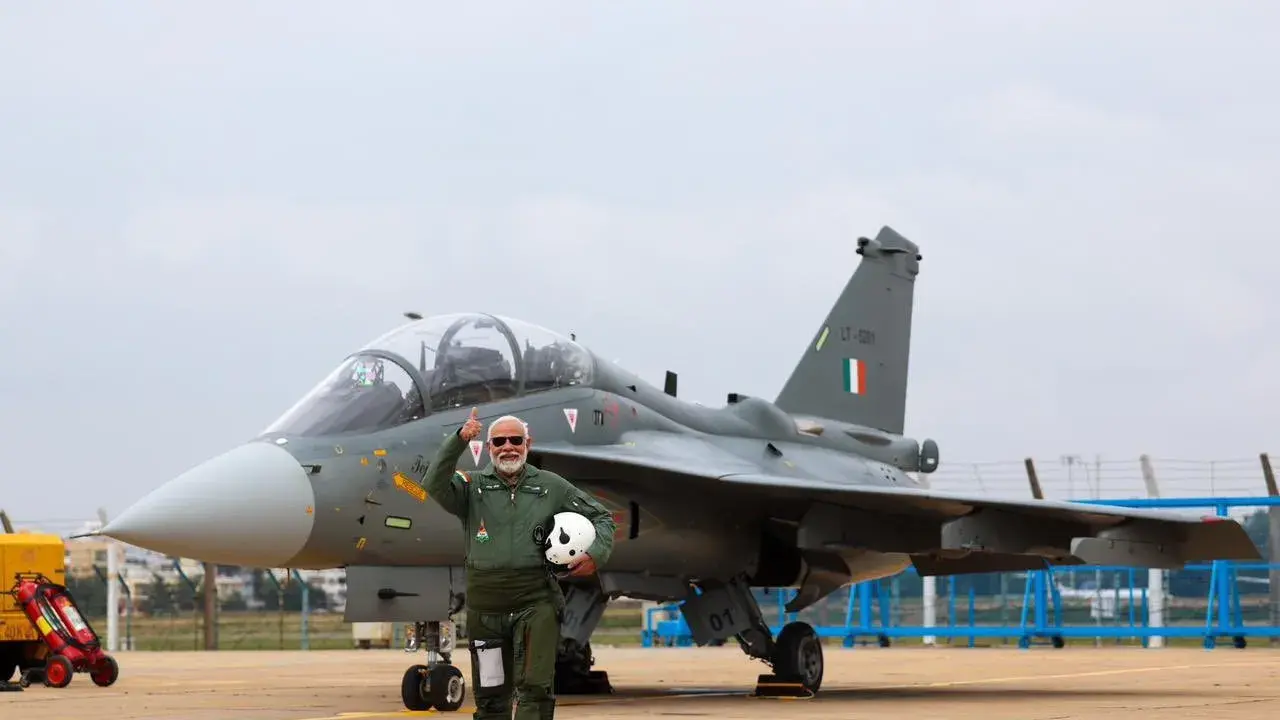 India approves procurement of 97 Tejas jets, over 150 Prachand choppers PM Modi takes sortie on tejas