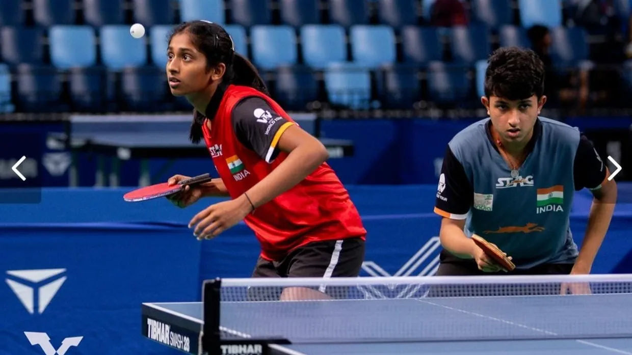 Jennifer Varghese-divyanshi Bhowmick Pair In Final Of World Youth Tt 