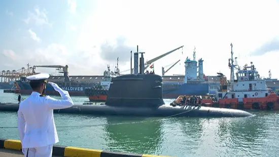 INS Karanj arrived at the Colombo port for an official visit ahead of Sri Lanka’s Independence Day
