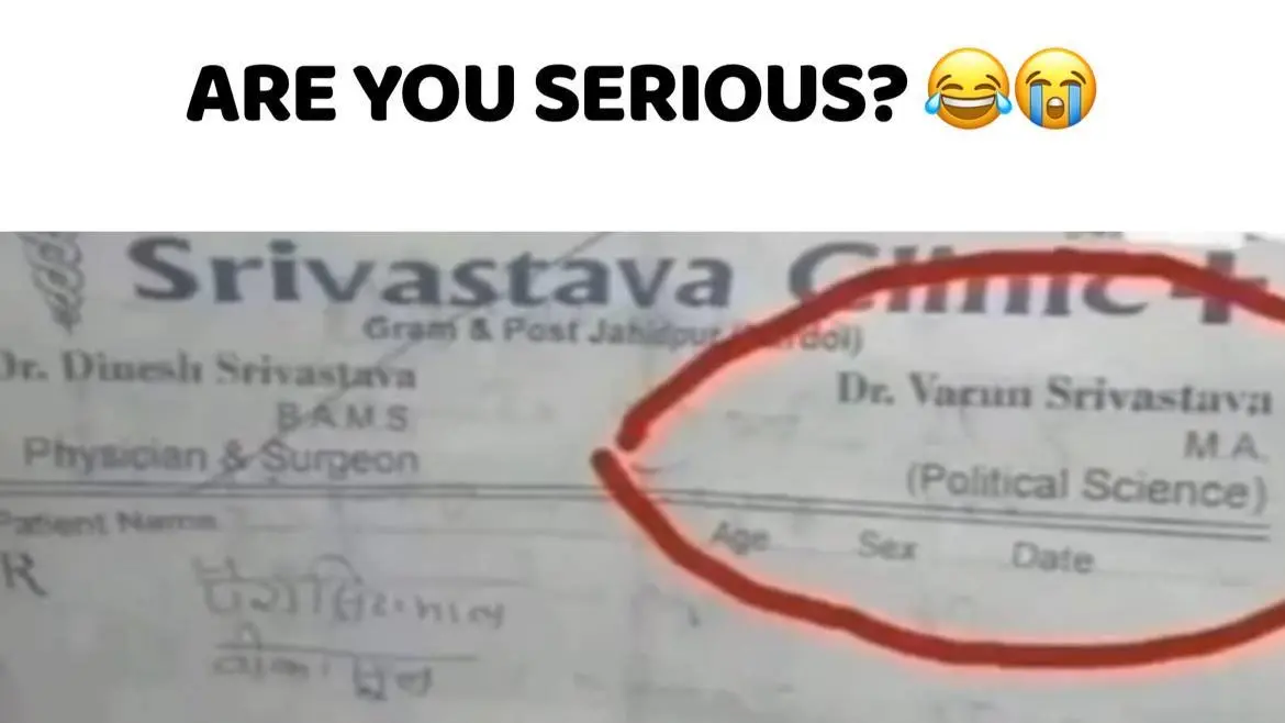 Practicing Doctor With Degree In Political Science, Leaves Netizens Scratching Their Head, Read More Doctor With A Degree In Political Science Goes Viral