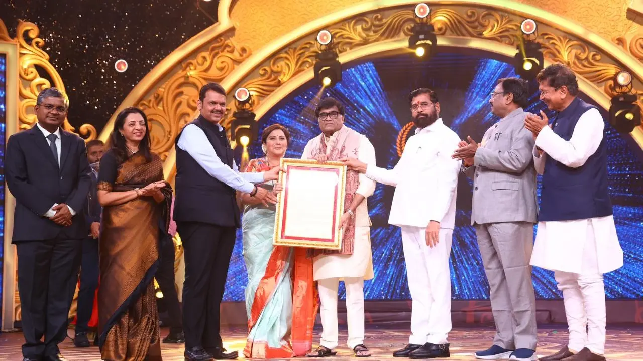 Ashok Saraf Presented Maharashtra Bhushan Puraskar, Singham Actor Says 'It Is Number 1 Award' Ashok Saraf at Maharashtra Bhushan Award 2023