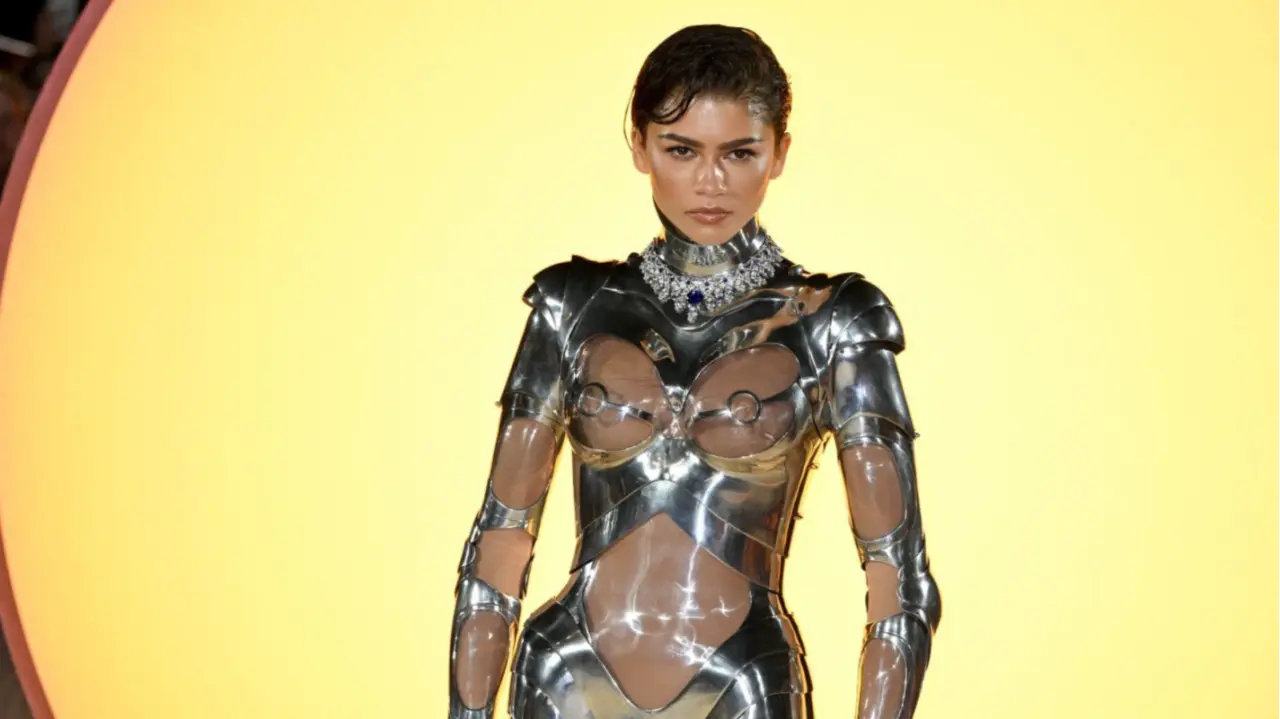 Dune 2 Star Zendaya's Vintage See-Through Robot Couture Is A Lesson In Futuristic Fashion Zendaya