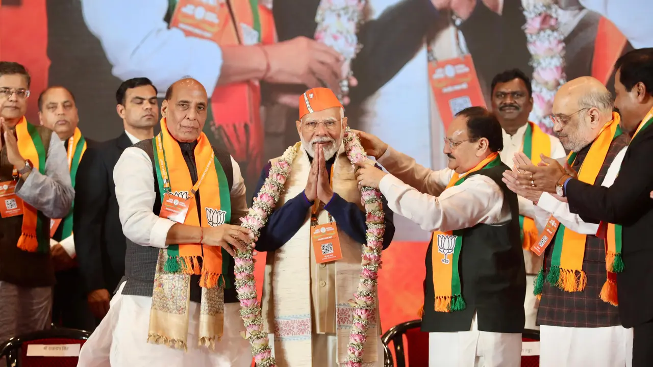 BJP National Meet at Bharat Mandapam