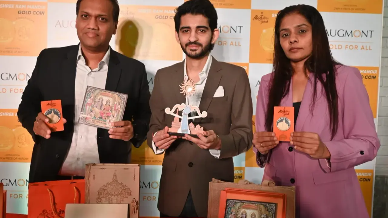 Augmont launches exclusive Shree Ram Mandir Gold coin kit Augmont Gold coin kit launch