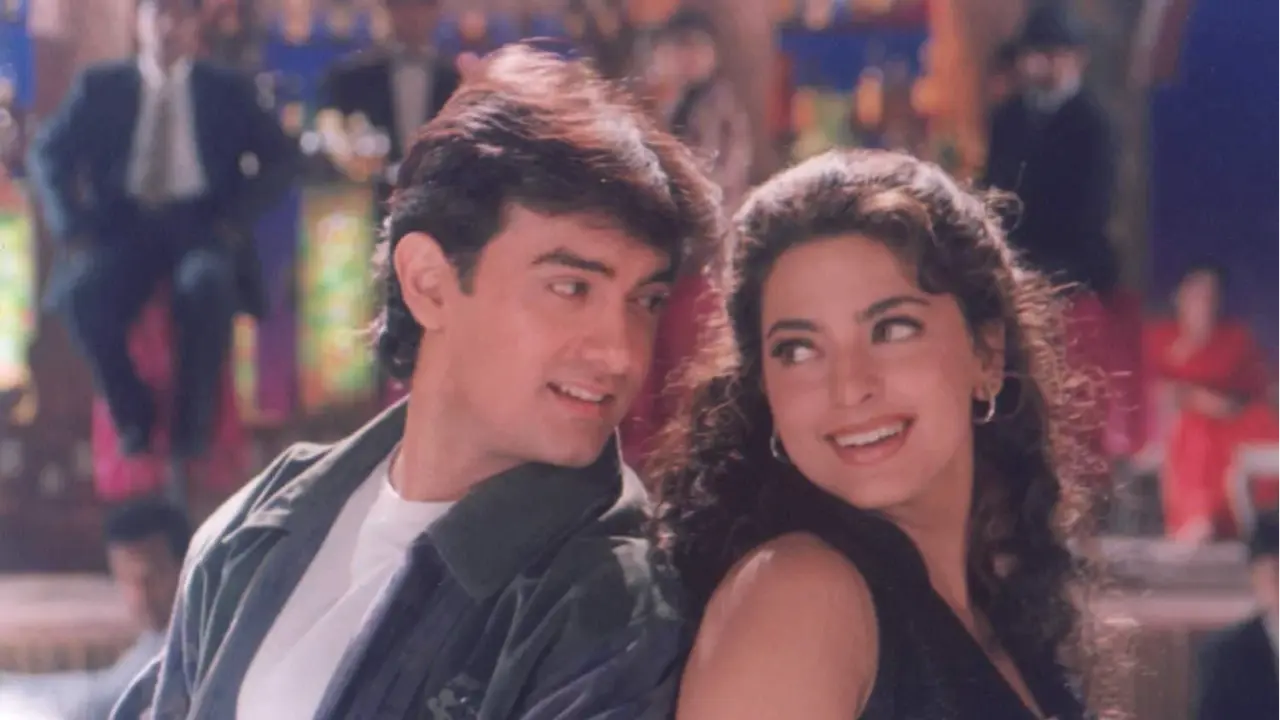 Juhi Chawla Reveals Aamir-Ajay Were The OG Pranksters On Sets Of Ishq: Whenever AD Approached... Aamir and Juhi in Ishq