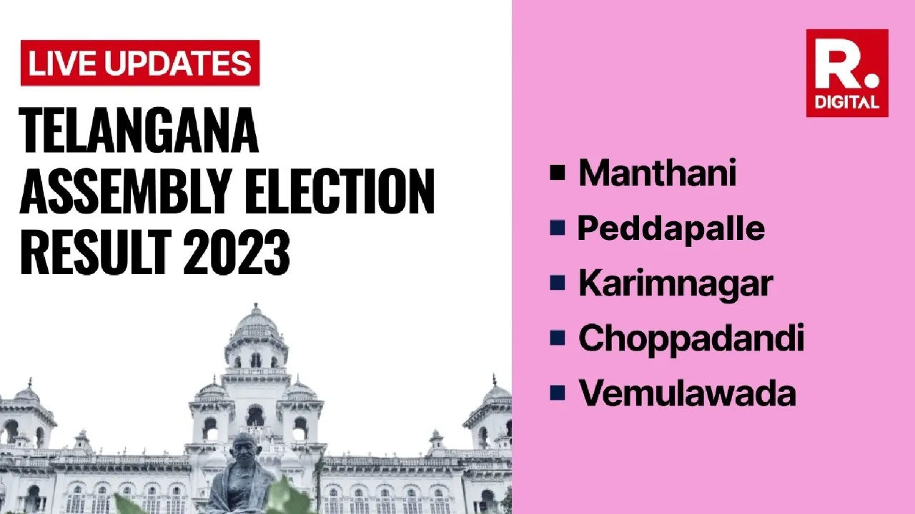 Live: Manthani, Vemulawada Election Results 2023 | Republic World