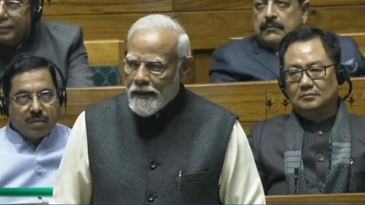 Narendra Modi in Lok Sabha