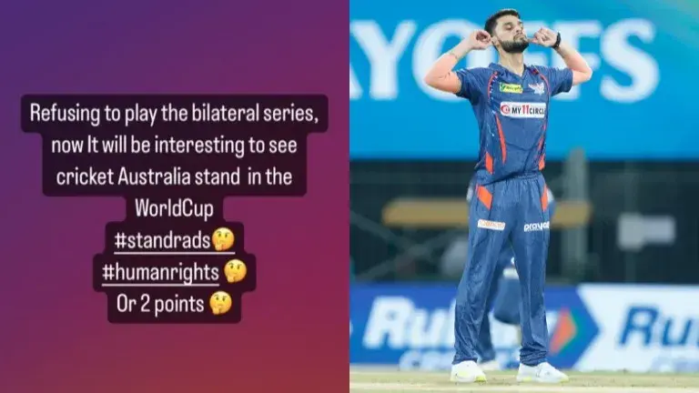 Naveen-ul-Haq takes a dig at Australian Team