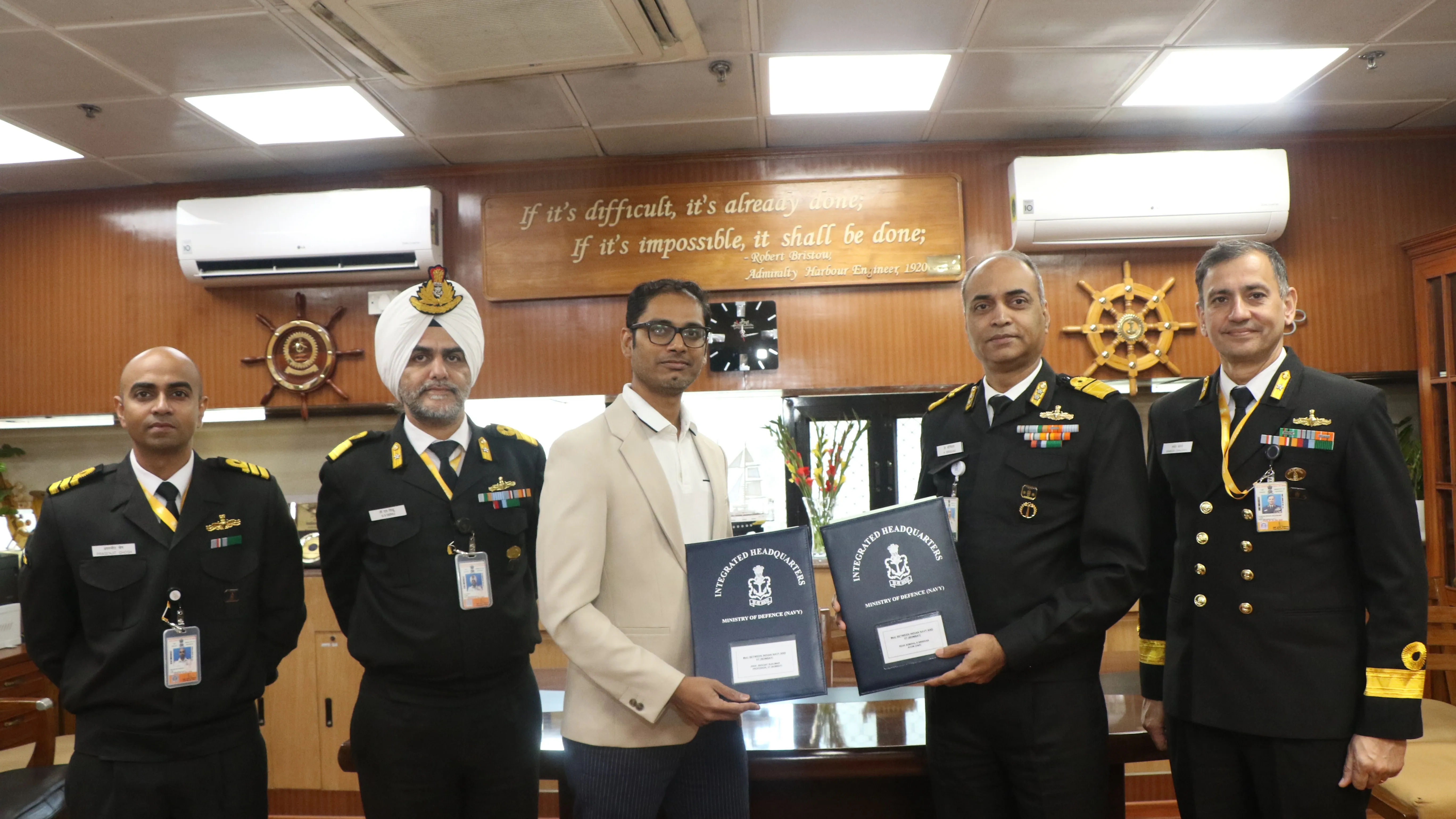 Indian Navy & IIT Bombay Ink MoU For Special MTech Program In Systems ...