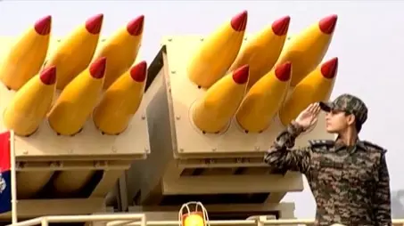 Lt. Priyanka leads the Pinaka contingent