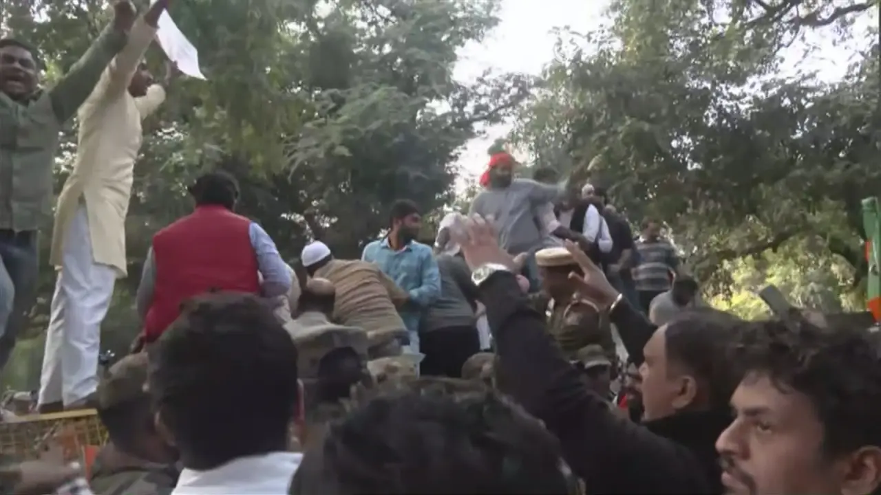 Opposition has crossed all the limits: BJP protests at Jantar Mantar over mimicry row BJP protest