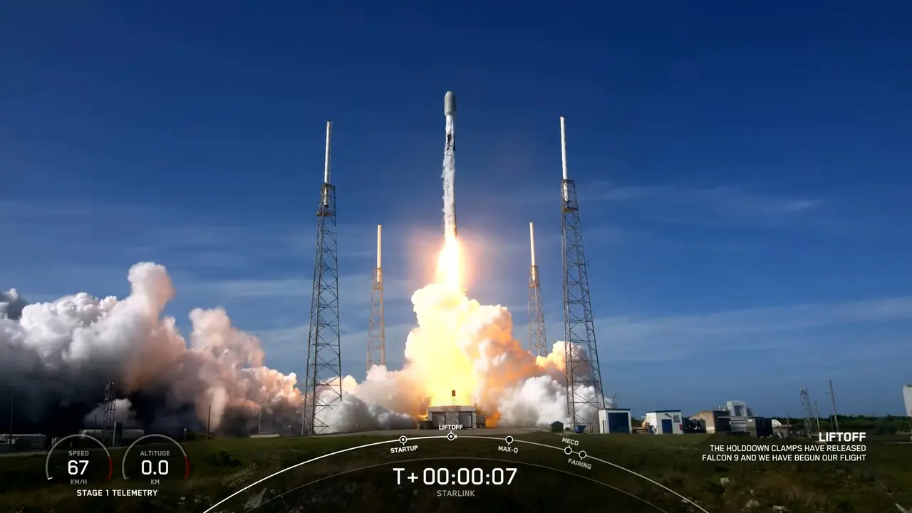 SpaceX launches Falcon 9 rocket with first set of Starlink satellites SpaceX