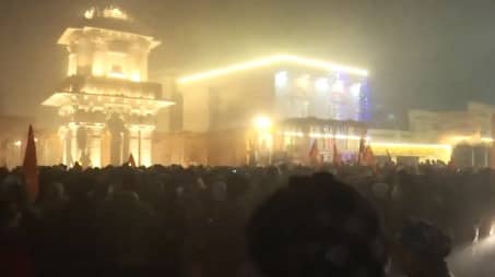 Devotees Swarm Ram Temple Sinh Dwar To Offer Prayers To Ram Lalla After ...