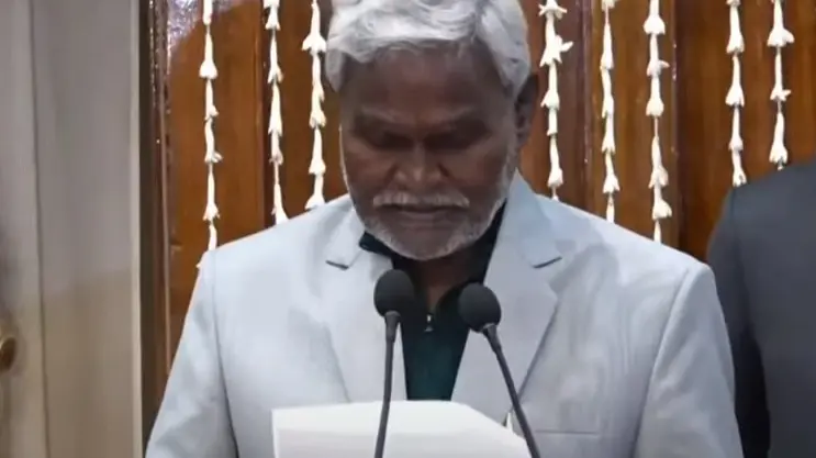JMM leader Champai Soren was sworn-in as Jharkhand Chief Minister on Friday