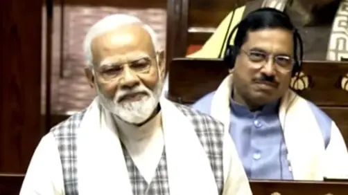 PM Modi in Rajya Sabha