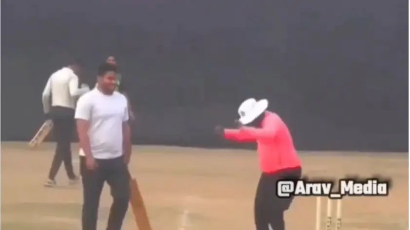 Video Of Cricket Umpire Dancing Like Cheer Leader In A Match Goes Viral | WATCH What Happened Next Viral Video Of Cricket Umpire Dancing Like Cheer Leader In A Match