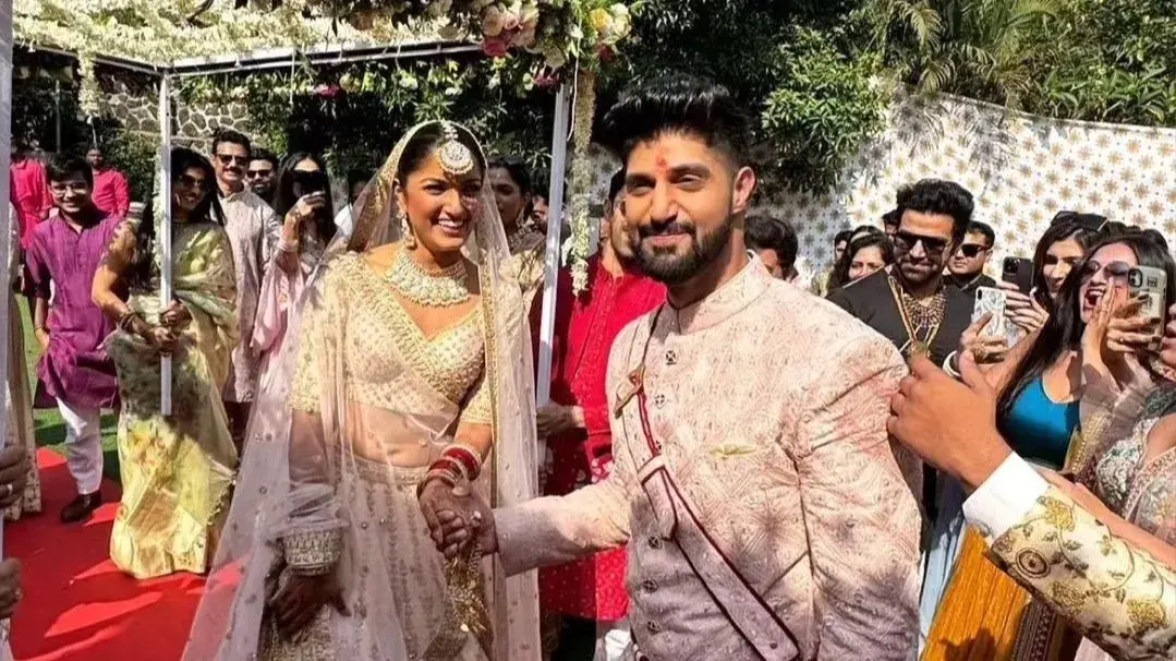 Inside Edge actor Tanuj Virwani marries Tanya Jacob, first photos of couple out Tanuj Virwani-Tanya Jacob