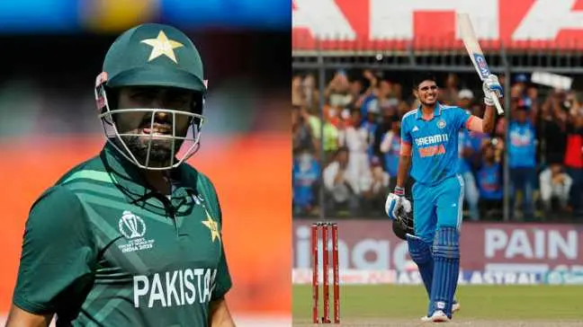 IND vs NZ: Another day, another milestone for Shubman Gill, leaves Babar Azam behind Pakistan captain Babar Azam and Indian batter Shubman Gill