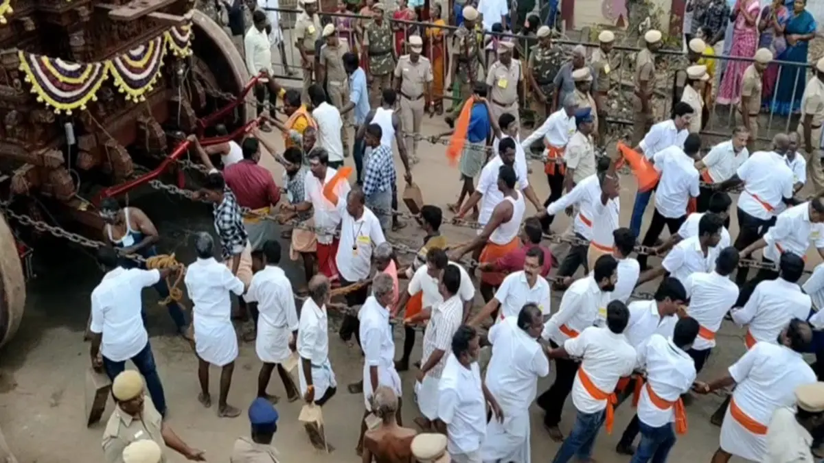 Historic: Kandadevi Temple Revives Chariot Procession After 17 Years | IN PICS Kandadevi Temple Celebrates Historic Revival