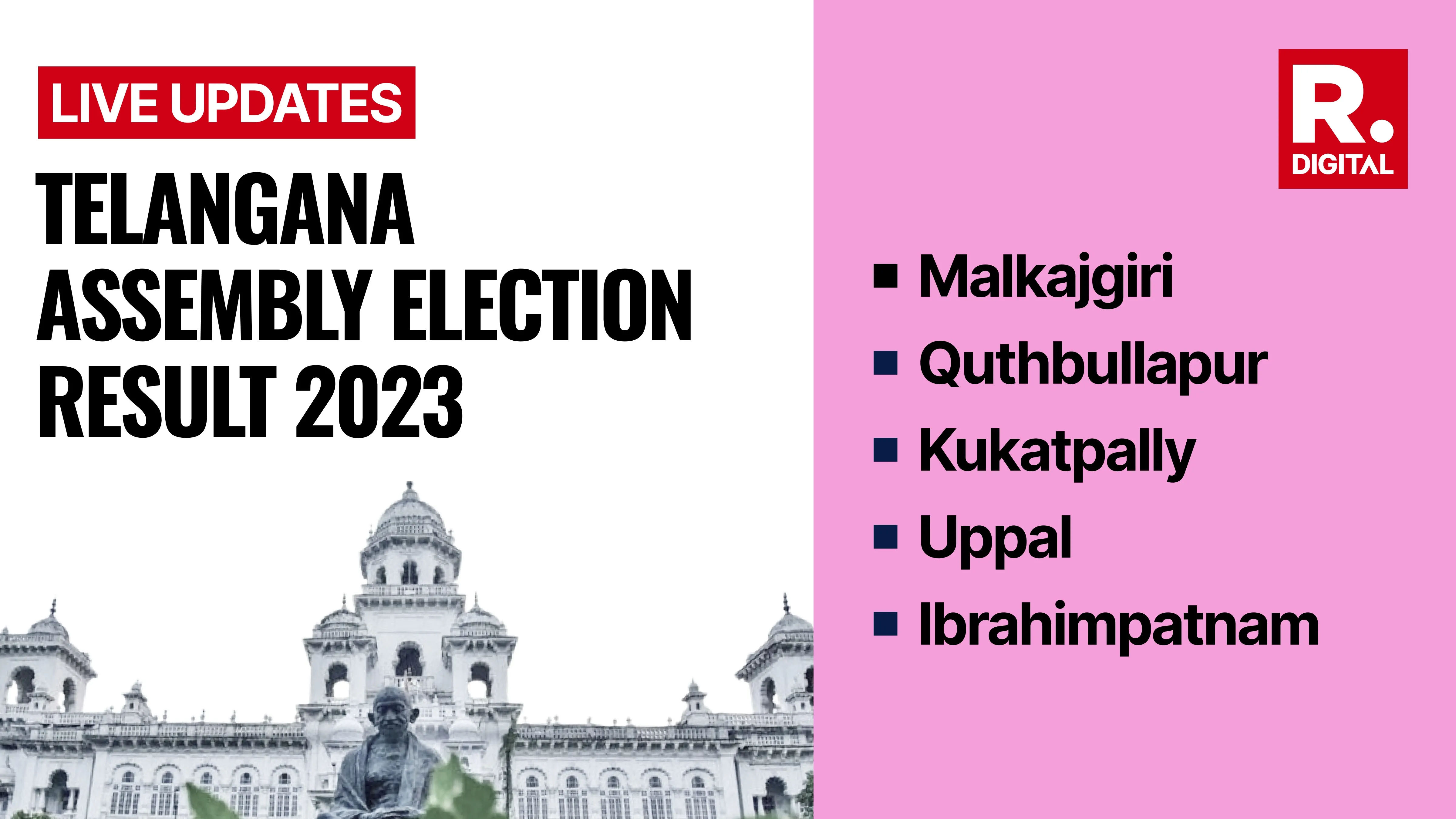 Telangana Election Result 2023: Malkajgiri, Quthbullapur, Kukatpally ...