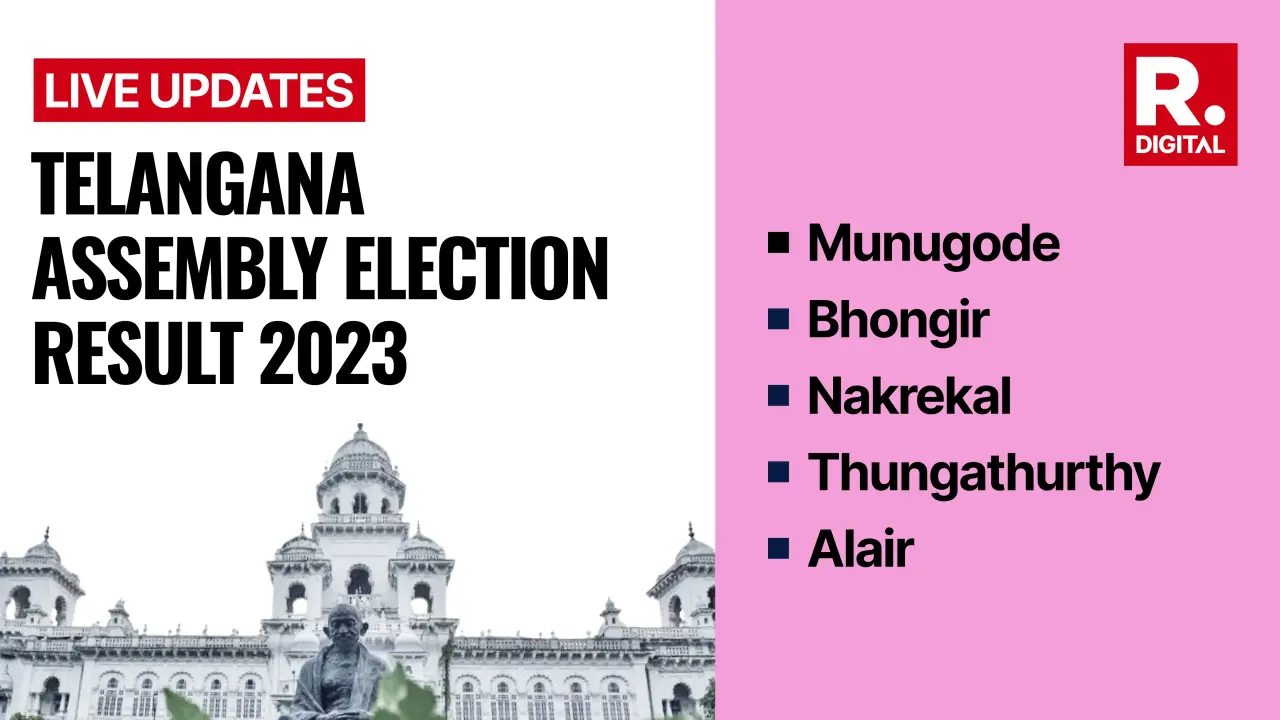 Munugode, Bhongir, Nakrekal, Thungathurthy, Alair Election Results 2023 Telangana election results 2023