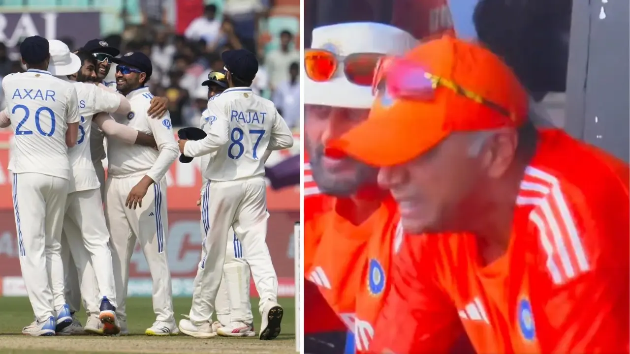 RARE SIGHTING: Even Rahul Dravid fails to hide his emotions after India's win over ENG in 2nd Test India vs England