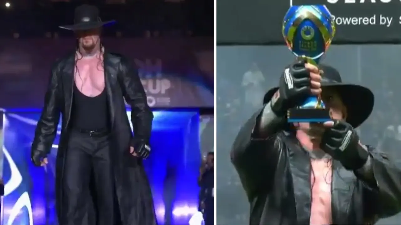 THE UNDERTAKER makes an EPIC WWE-themed entry during Al-Nassr vs Al-Hilal Riyadh Season cup- WATCH The Undertaker