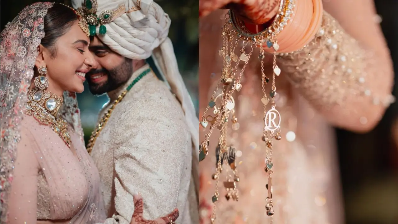 Rakul Preet Singh Shares Details Of Dreamy Bridal Couture, Bespoke Kaliras In New Wedding Photos Rakul Preet Singh