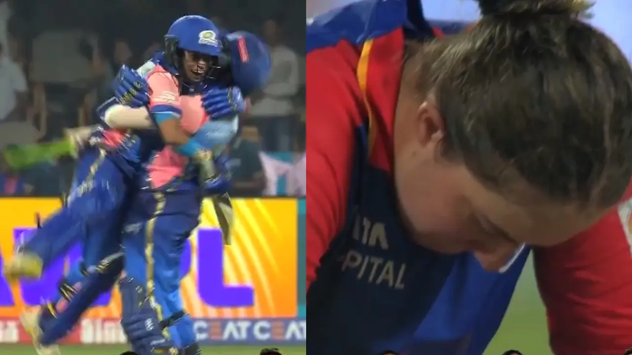 UNBELIEVABLE FINISH: Sajana hits a MASSIVE 6 on the last ball to win it for MI in WPL 2024- WATCH WPL 2024