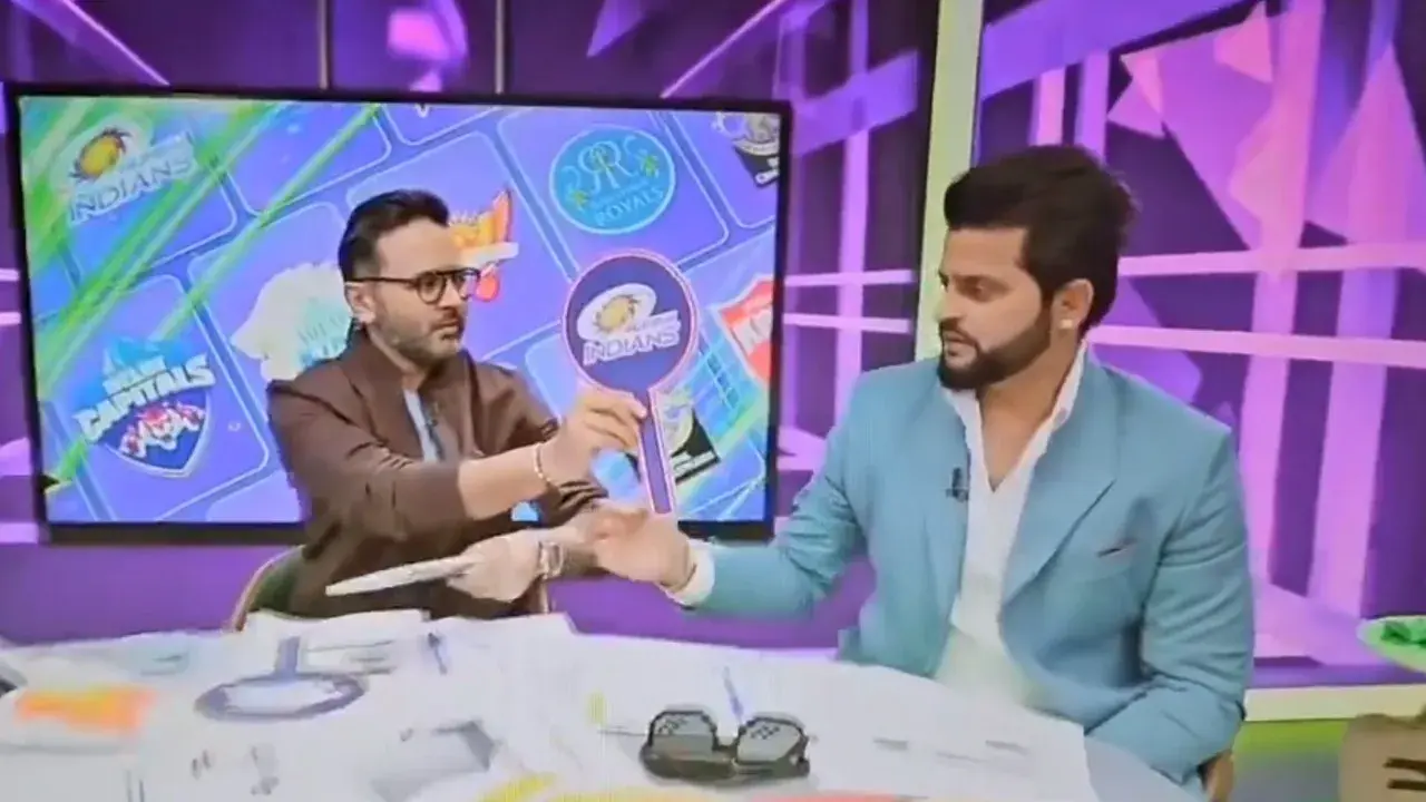 'If Rohit Sharma was captain, I would have': Suresh Raina refuses to hold Mumbai Indians flag- WATCH Suresh Raina