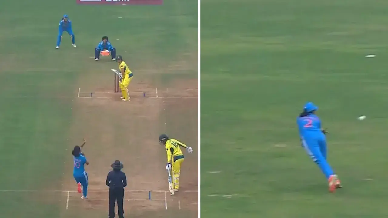 Sneh Rana takes a blinder to send Aussie captain Alyssa Healy back to the pavilion- WATCH Sneh Rana