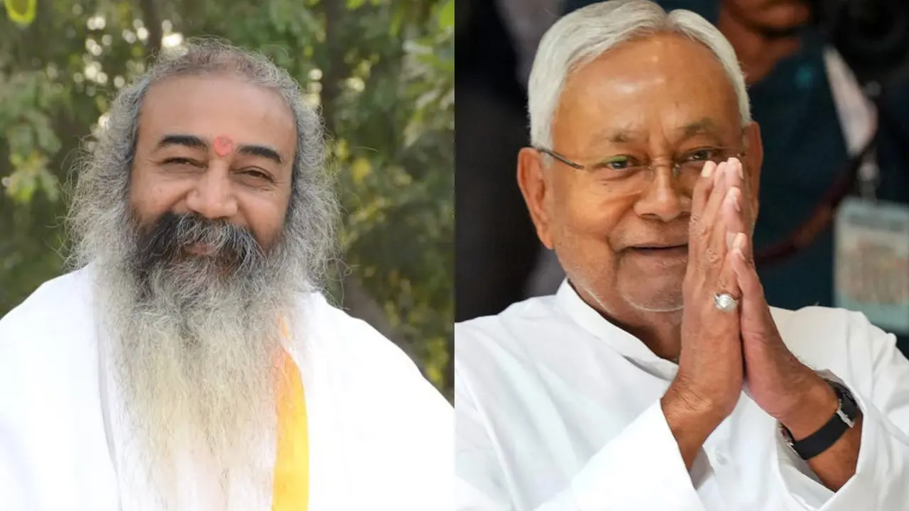 Acharya Pramod and Nitish Kumar