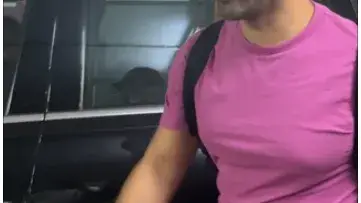 Varun Dhawan in Pink Tshirt