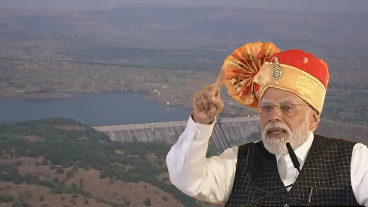 Maharashtra: PM Modi dedicates Nilwande dam to people of Ahmednagar, performs Jal pujan Maharashtra: PM Modi dedicates Nilwande dam to people of Ahmednagar, performs Jal-pujan