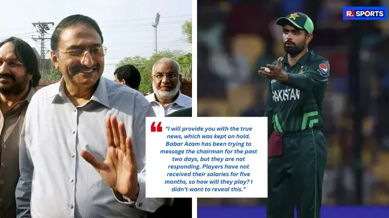 Babar Azam and Zaka Ashraf