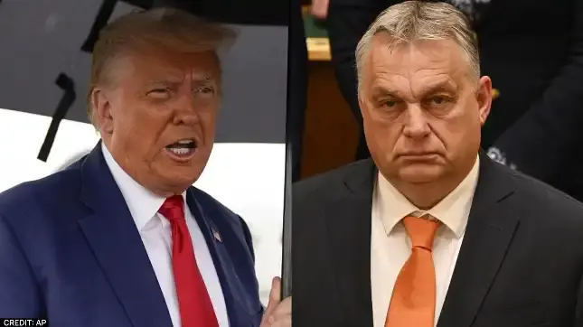 Former US President Donald Trump and Hungarian Prime Minister Viktor Orban
