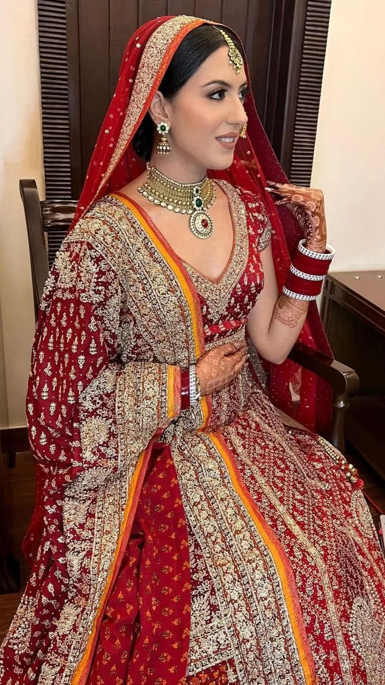 Latest Red Bridal Lehenga Designs | Latest bridal lehenga, Bridal lehenga  red, Indian bride outfits