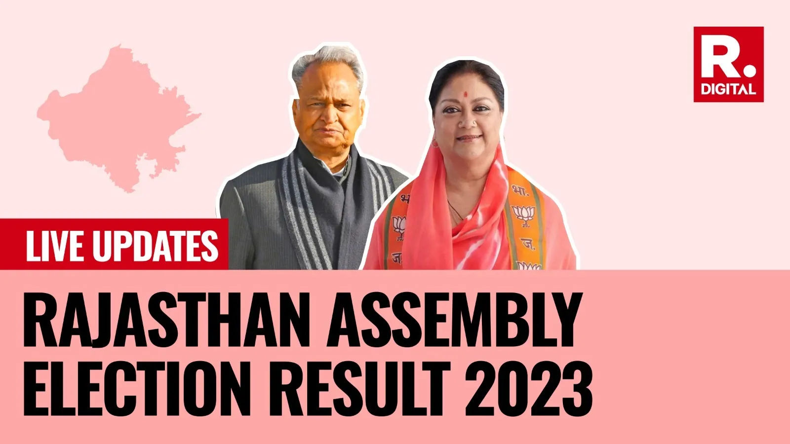 Rajasthan Election Result 2023 LIVE CM Gehlot arrives at Raj Bhavan to