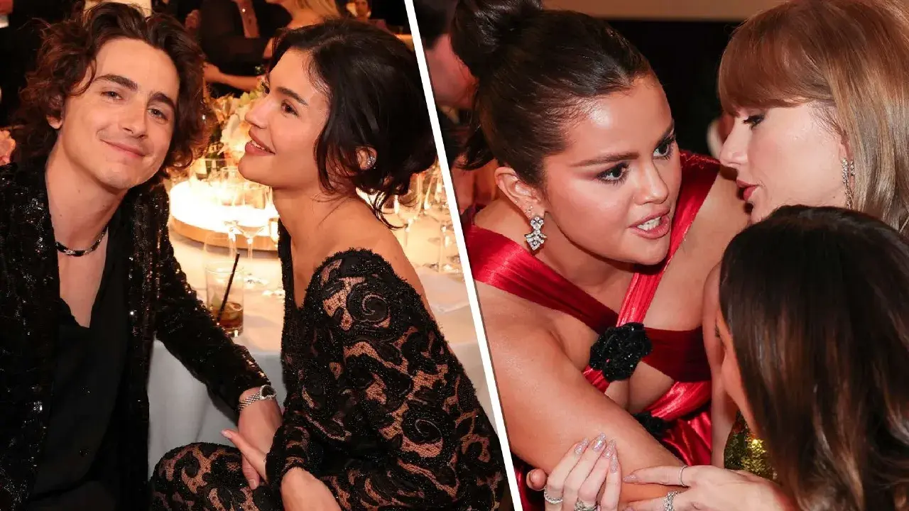 Selena Gomez breaks silence on her, Taylor Swift's viral Golden Globes video A file photo of Timothee, Kylie, and Selena