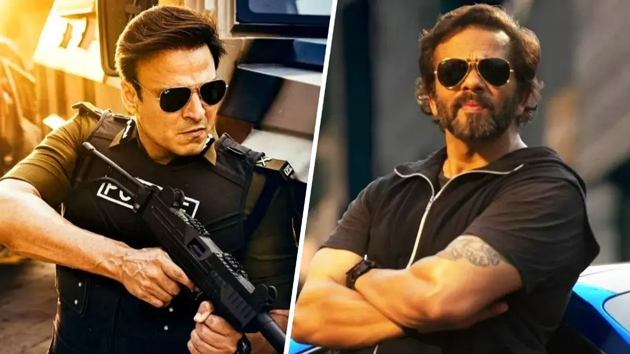 File photos of Vivek Oberoi and Rohit Shetty