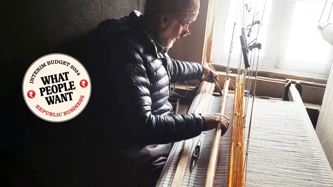 Shawl making is a laborious craft taking as long as two years a piece