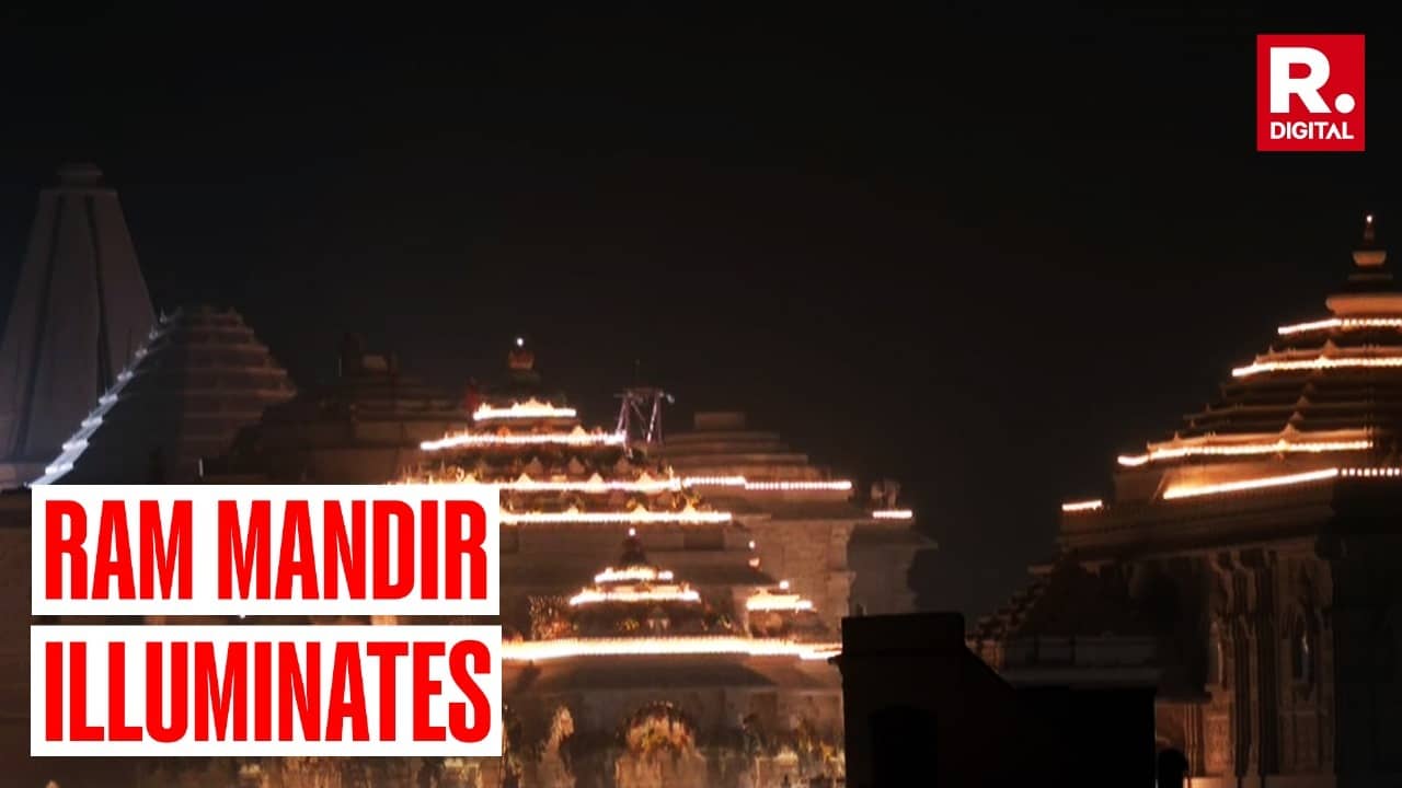 Ayodhya Ram Mandir LIVE: ‘Ram Mandir’ Illuminates Ahead of ‘Pran ...