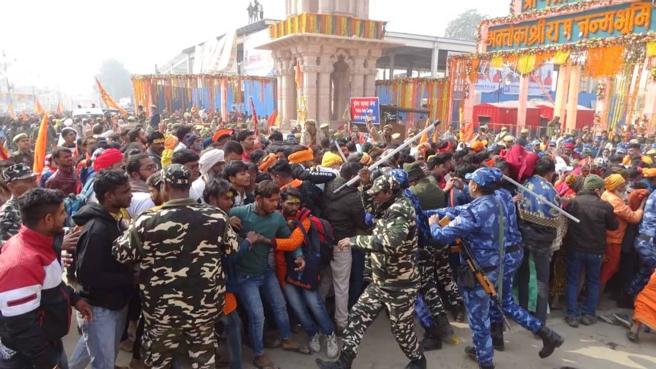 Crowds in Ayodhya