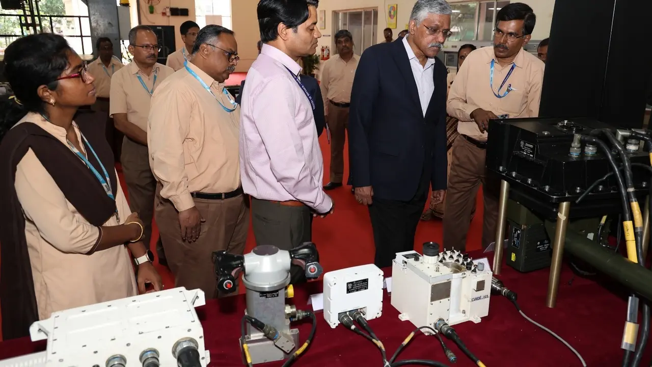 Defence Secretary Giridhar Aramane during his Chennai visit.
