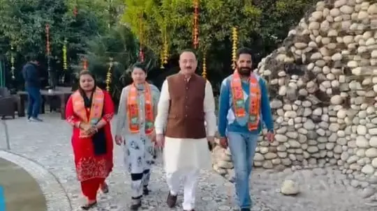 Three Aam Aadmi Party (AAP) councillors late Sunday evening joined the Bharatiya Janata Party in Chandigarh.