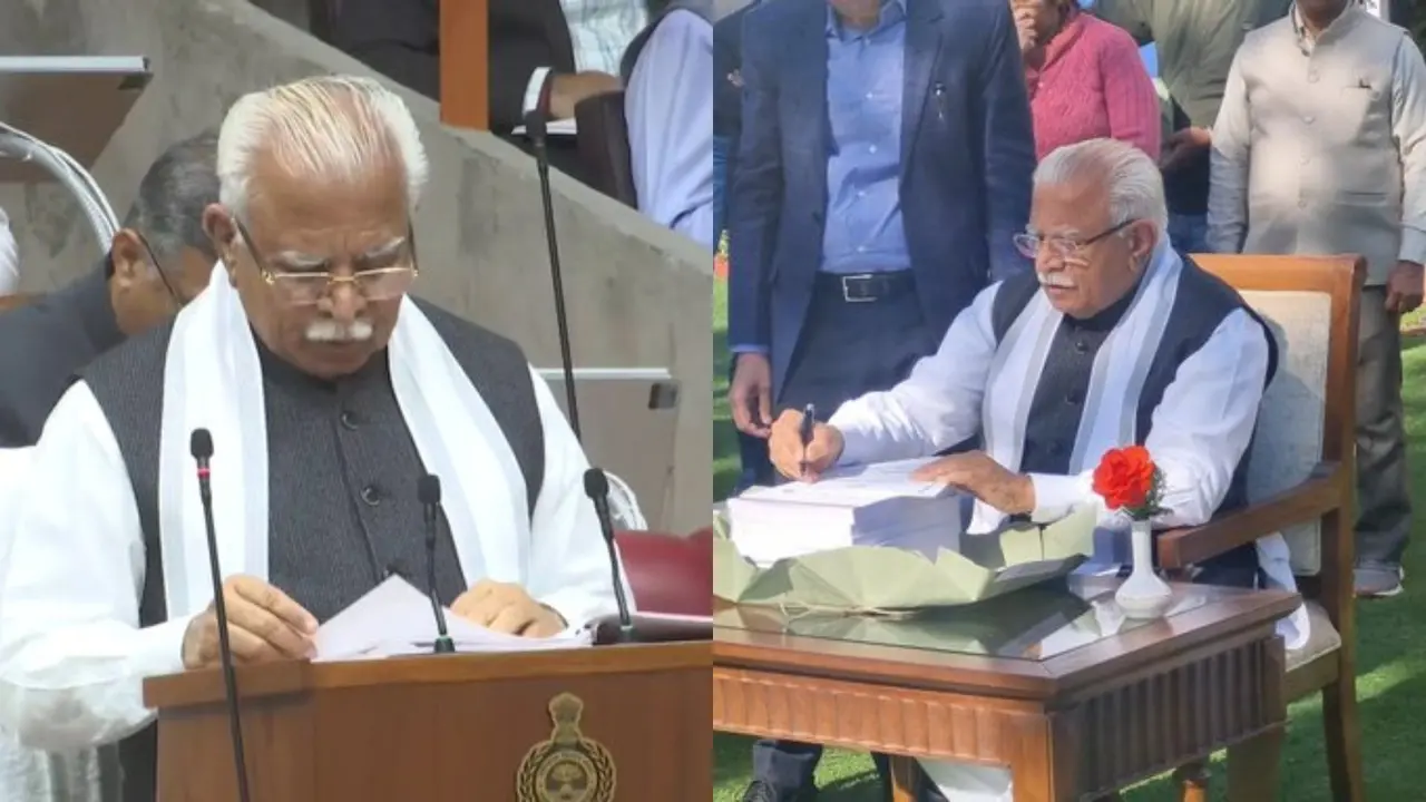 Haryana CM Manohar Lal Khattar presents budget for 2024-25