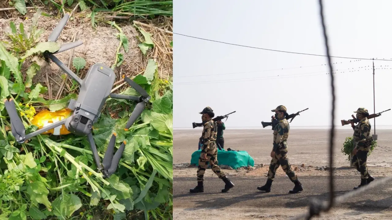 BSF thwarts 100 Pakistani drone infiltration bid