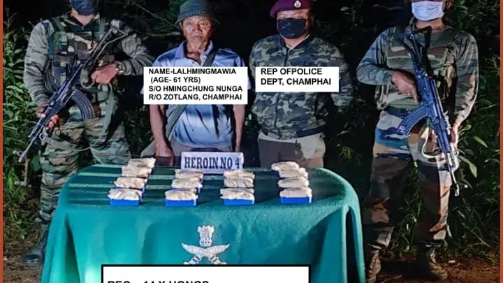 Mizoram Police Seize Heroin, Meth Tablets Worth Rs 1.5 crore Assam Rifles